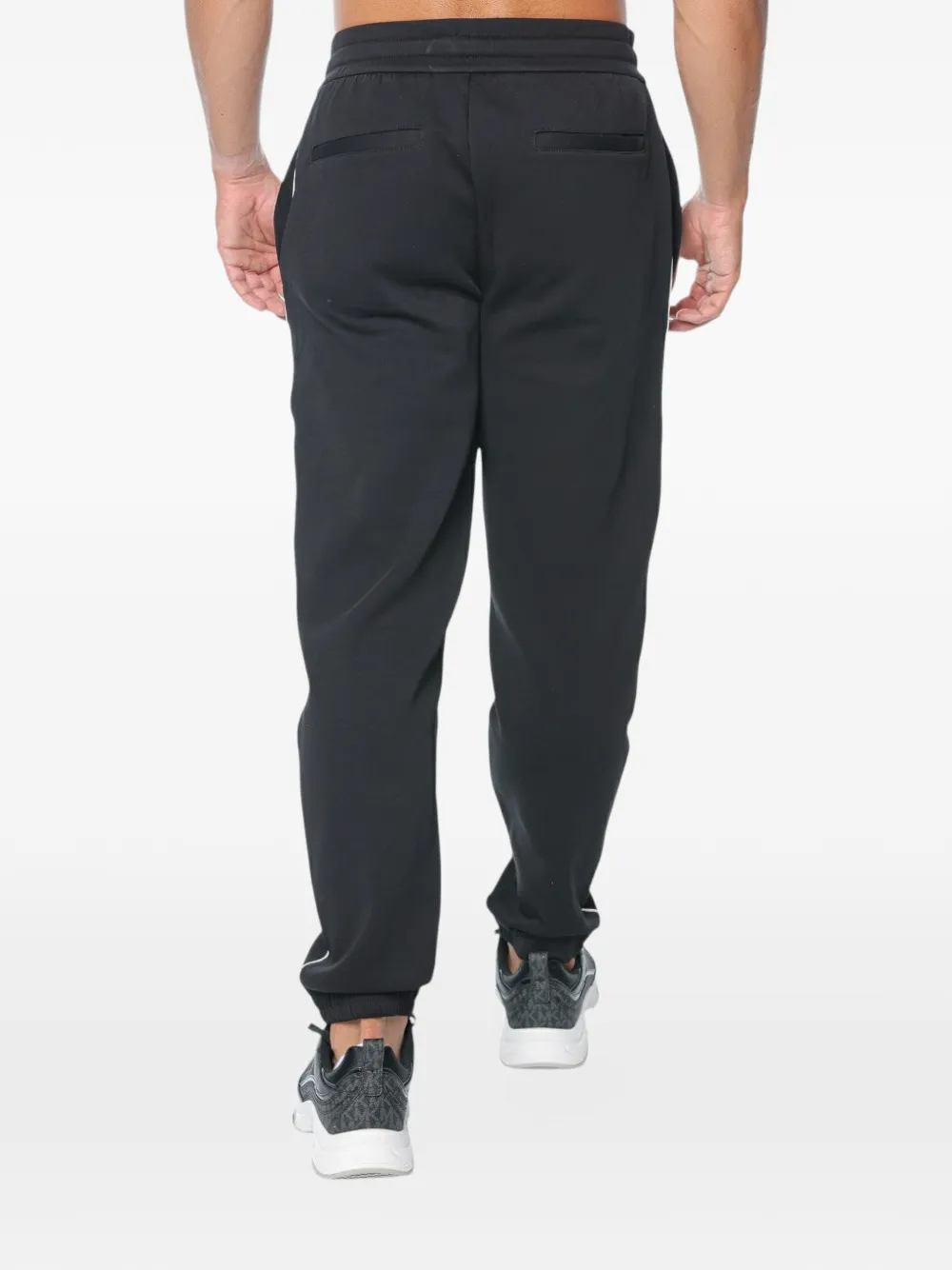 Armani Exchange Trainingsbroek met trekkoordtaille Zwart