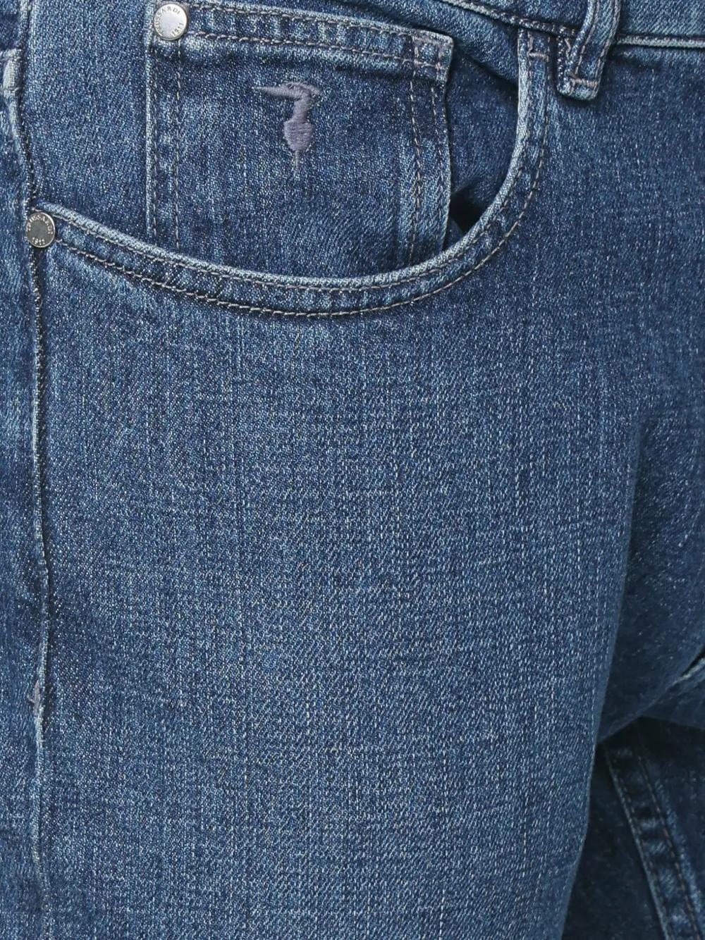Trussardi 370 Close slim-fit jeans Blauw