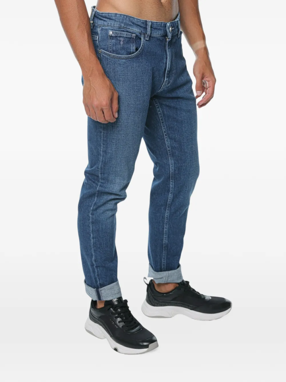 Trussardi 370 Close slim-fit jeans Blauw