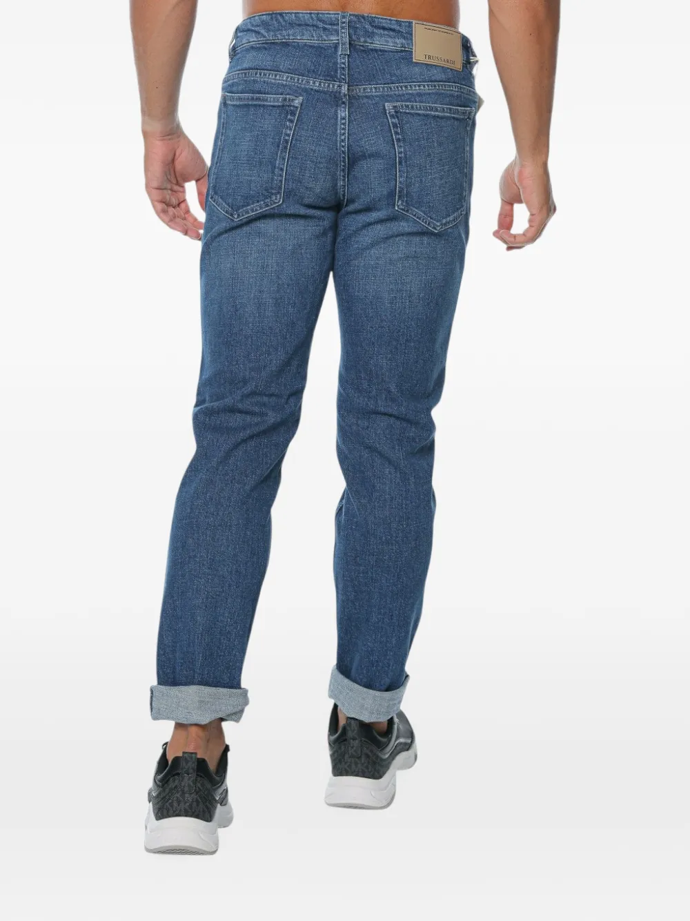 Trussardi 370 Close slim-fit jeans Blauw