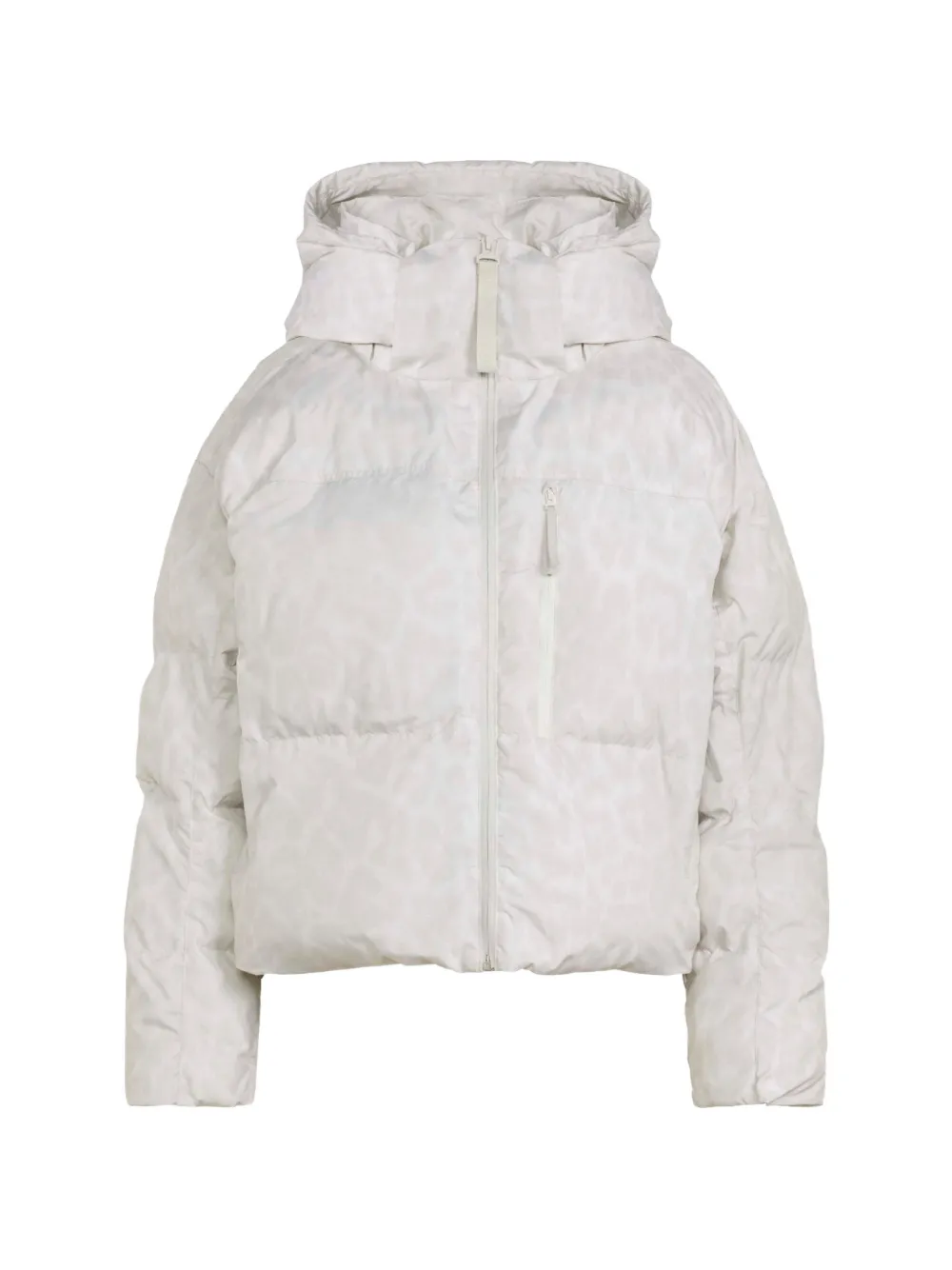 adidas x Stella Mccartney short padded winter jacket printed - Weiß