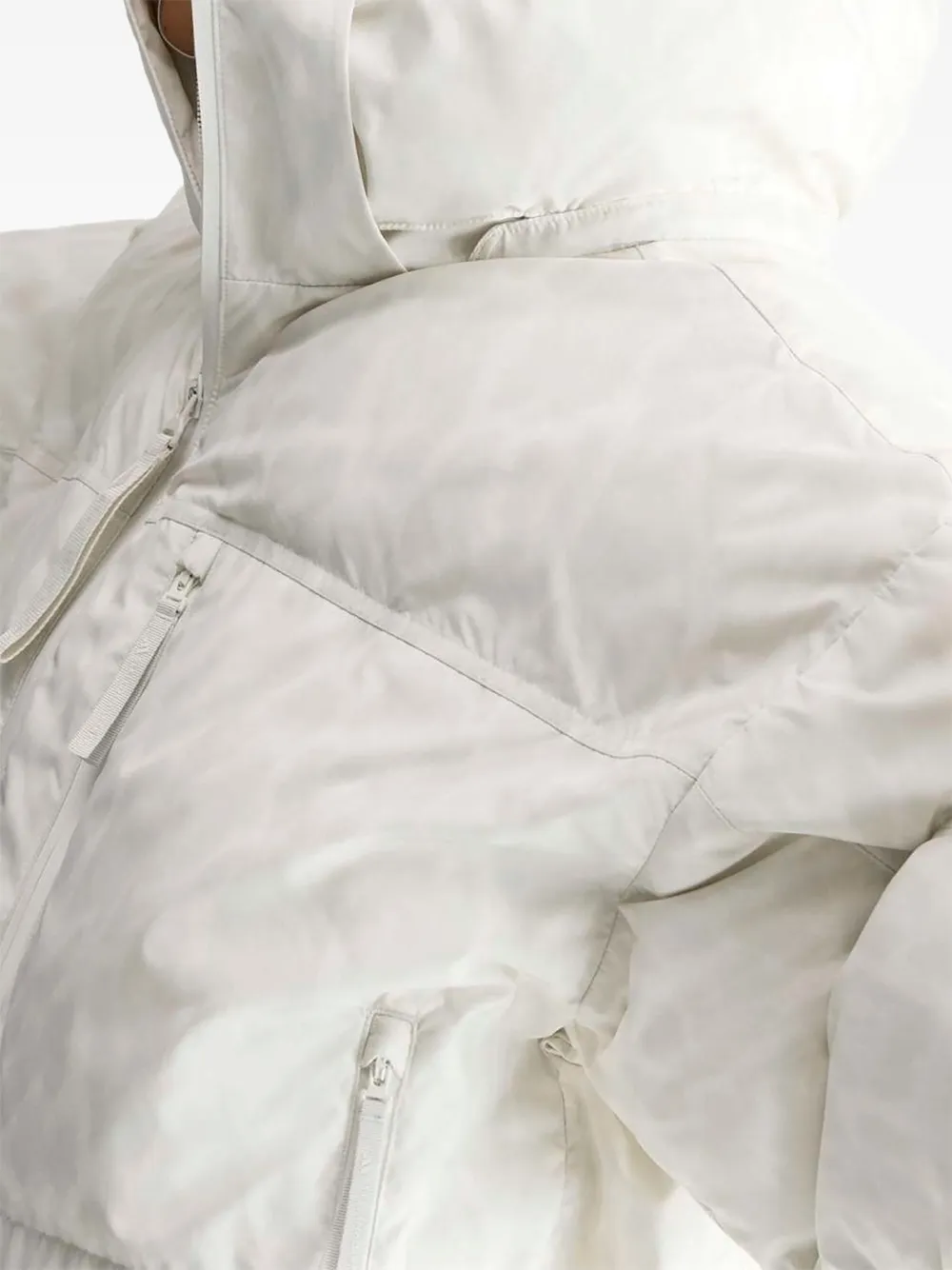 adidas x Stella Mccartney short padded winter jacket printed Wit