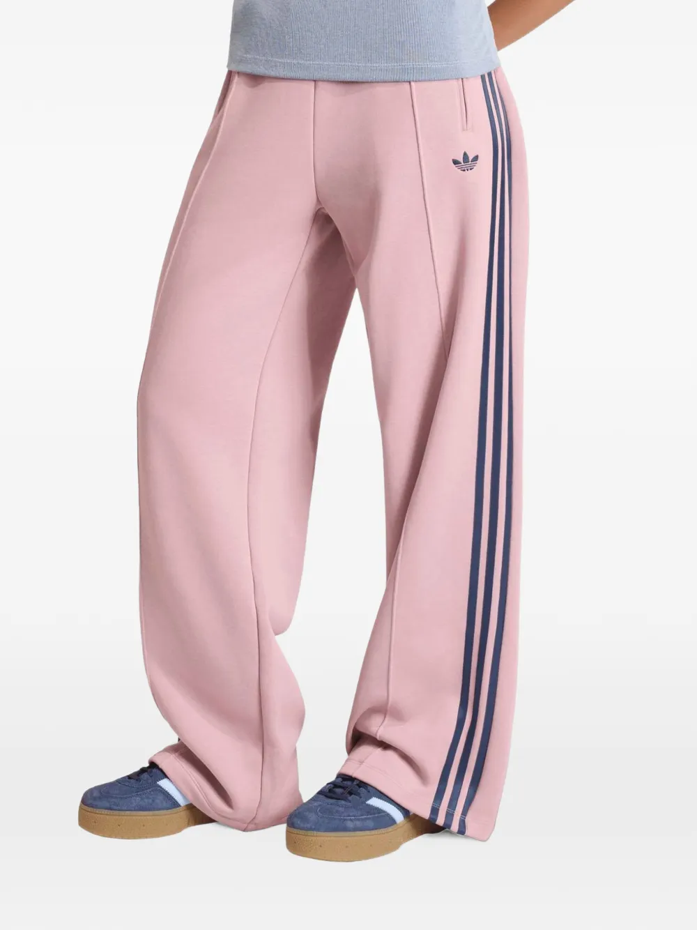 adidas logo-detail track pants Roze