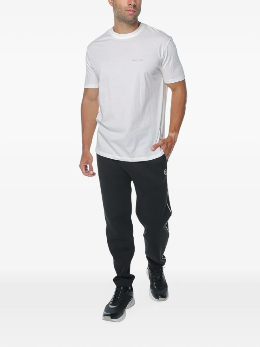 Armani Exchange T-shirt met logoprint Wit