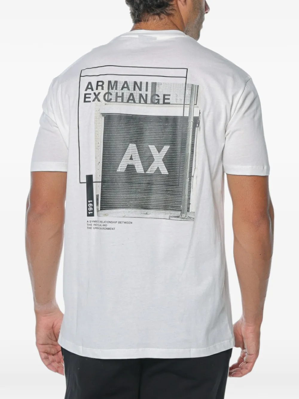 Armani Exchange T-shirt met logoprint Wit