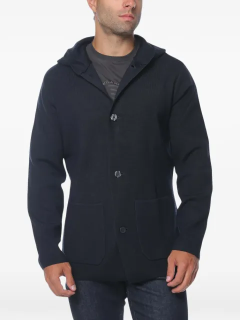 Armani Exchange knitted hooded jacket