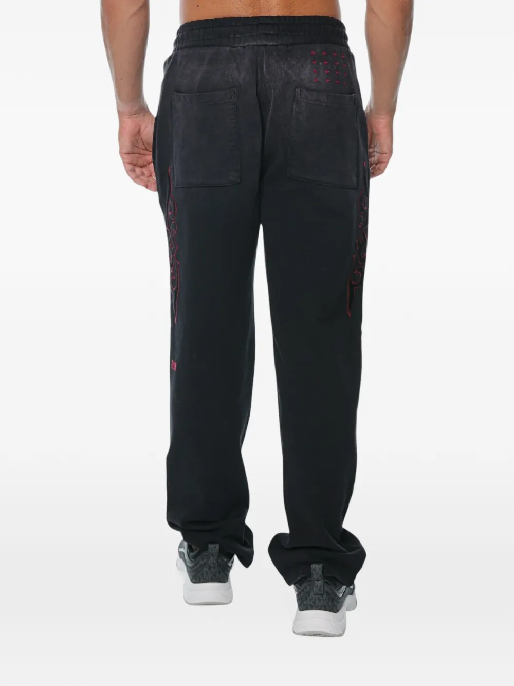Ksubi Paise logo-embroidered track pants Grijs