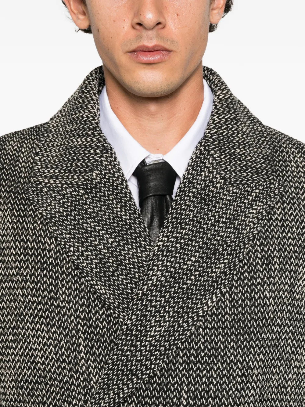 Drôle De Monsieur double-breasted belted coat Zwart