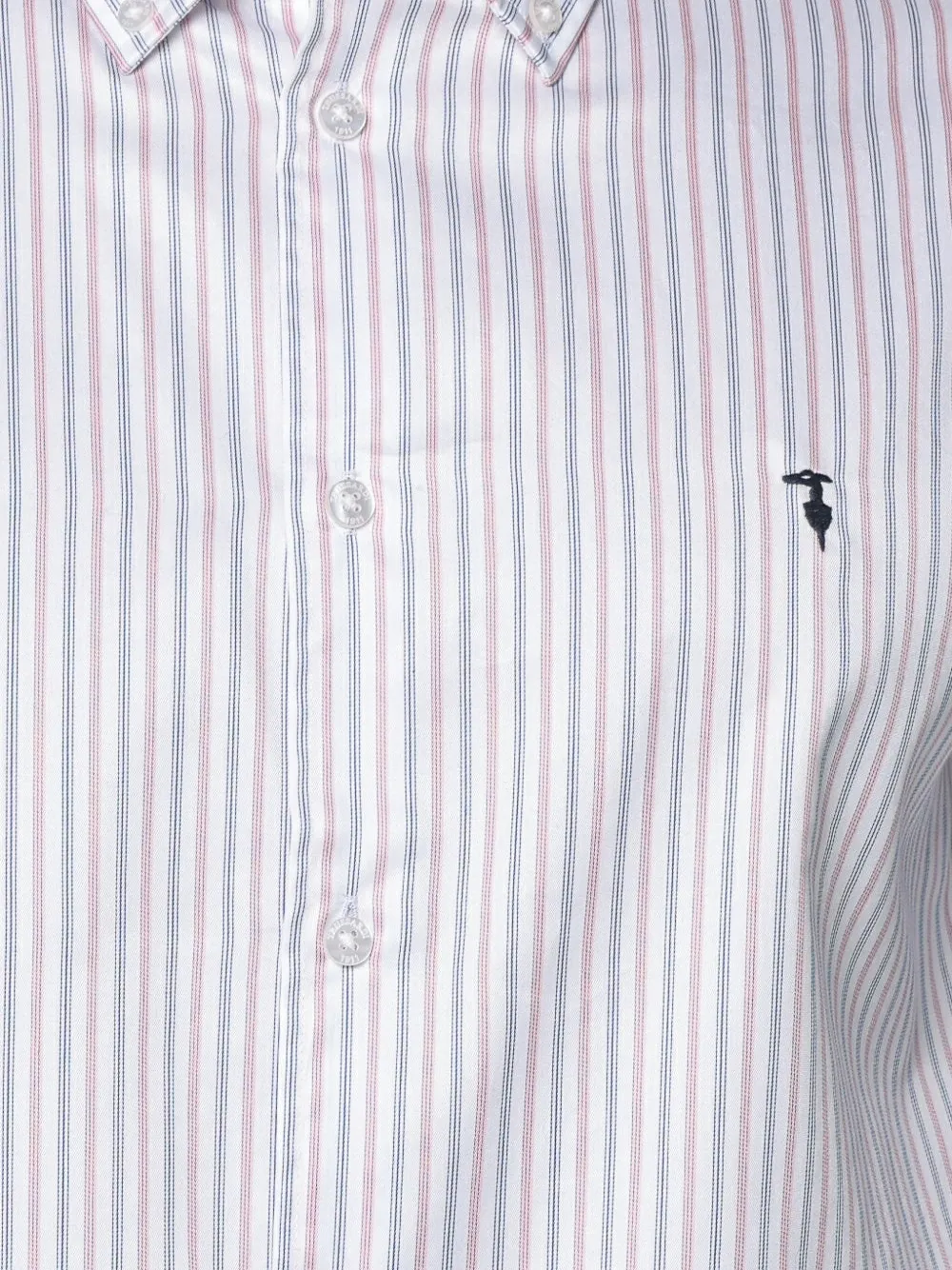 Trussardi Gestreept overhemd Wit