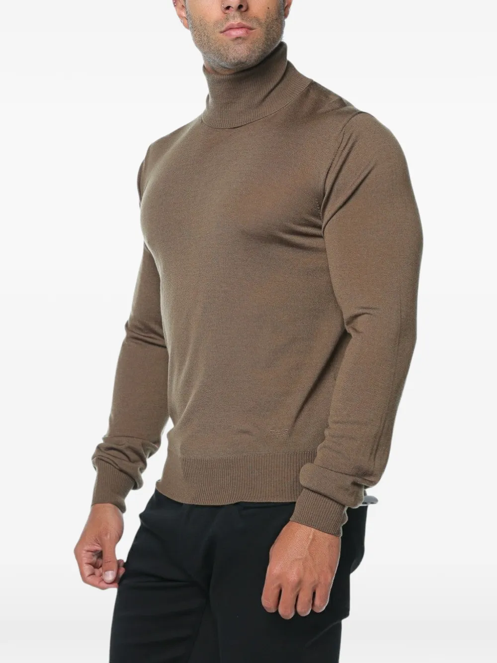 Emporio Armani Wollen coltrui Bruin