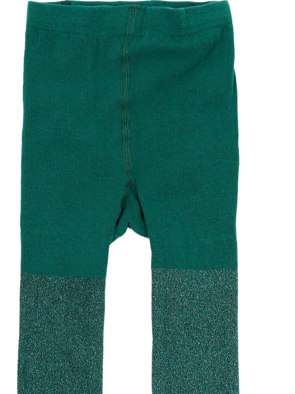 Molo glitter-effect ribbed-knit tights Groen
