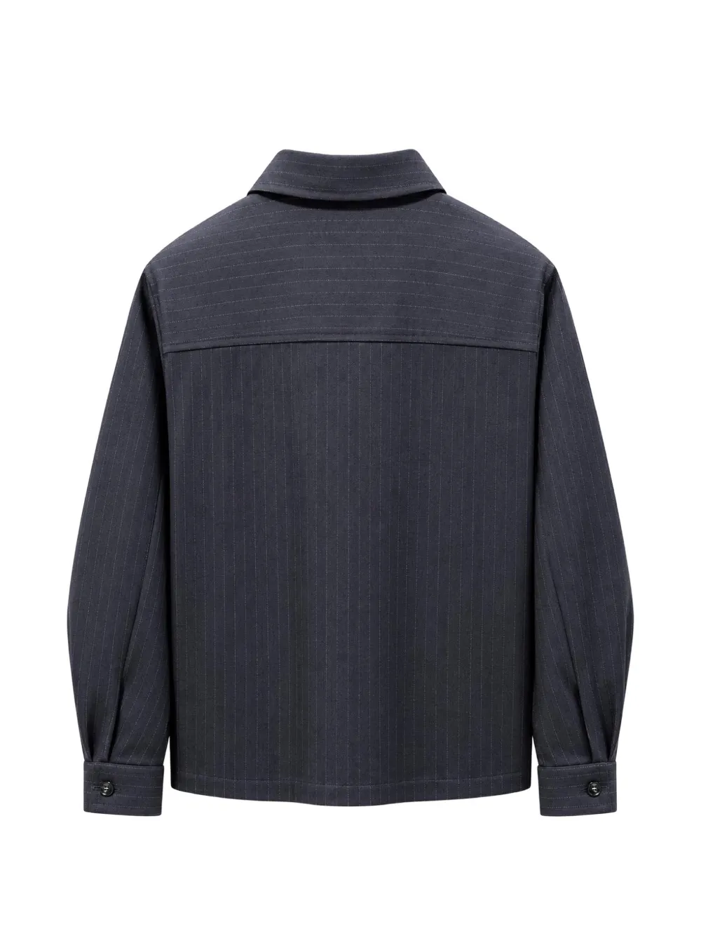 BE ABLE Leroy shirtjack met krijtstreep Blauw
