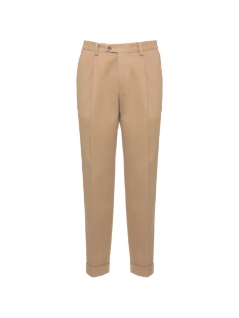 DEVORE pleated turn-up trousers