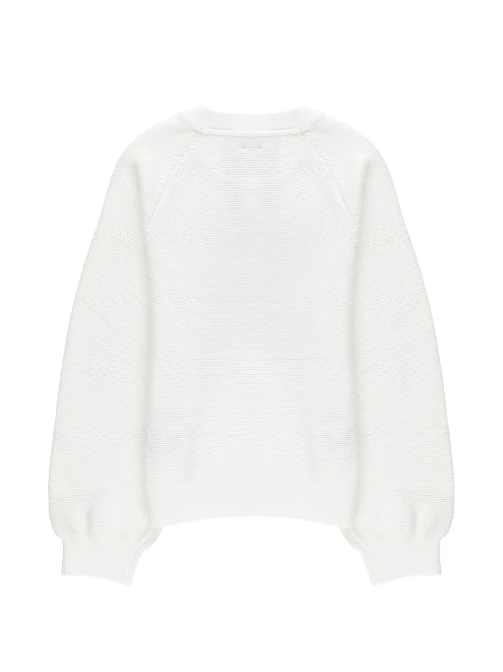 Calvin Klein Kids logo-embroidered raglan-sleeve sweater Wit