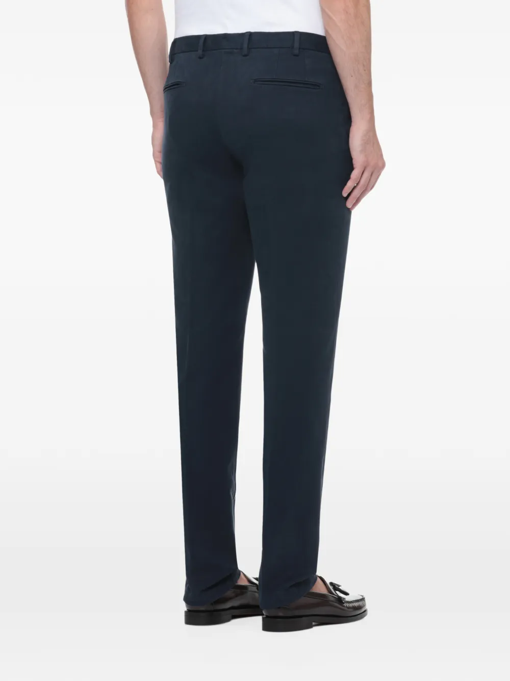 DEVORE straight-leg chino trousers Blauw