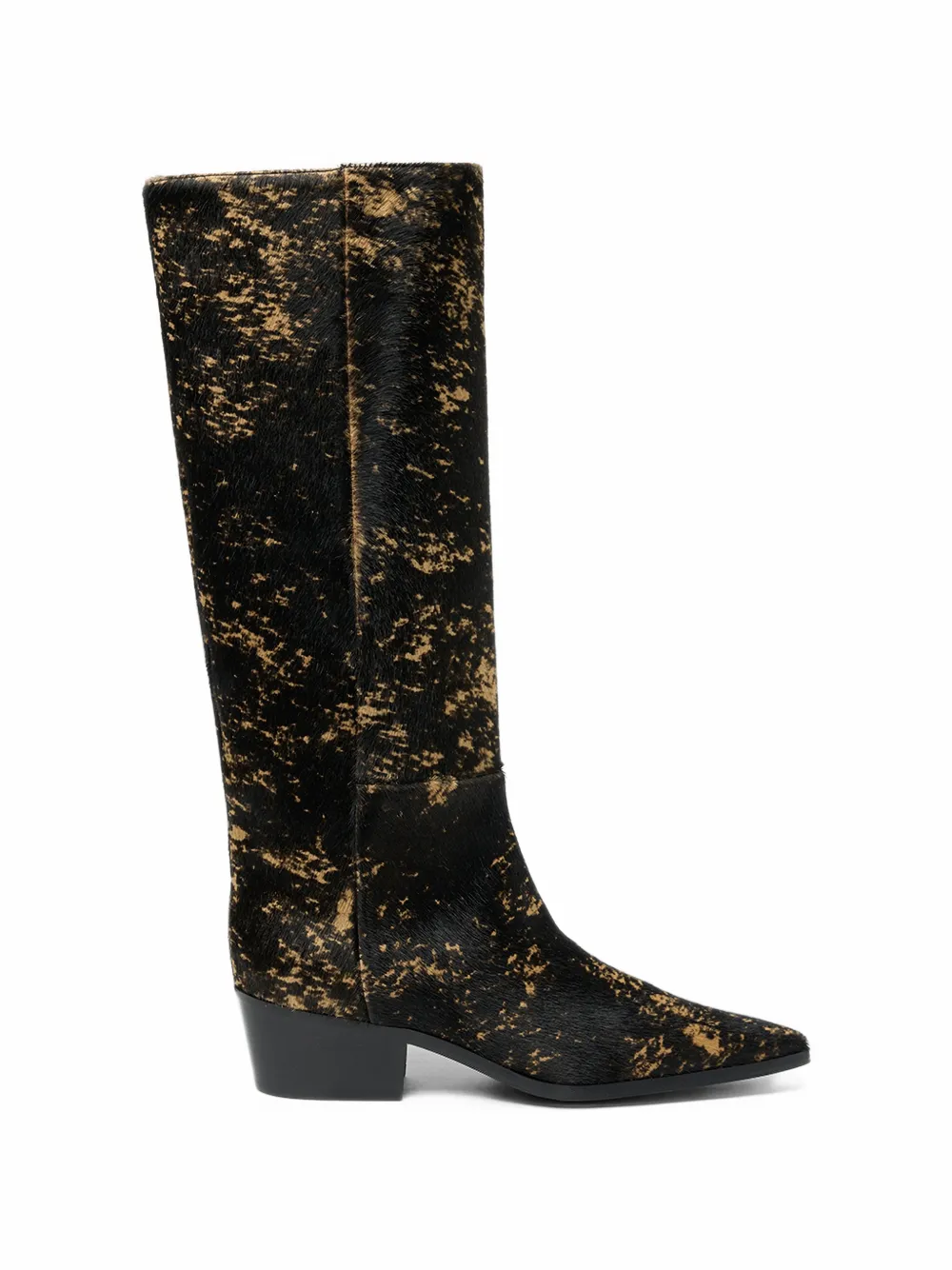 Scarosso Ambrosia pony-effect boots - Schwarz