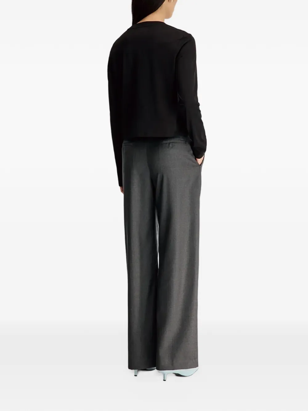LouLou de Saison Sbiru straight plooibroek Grijs