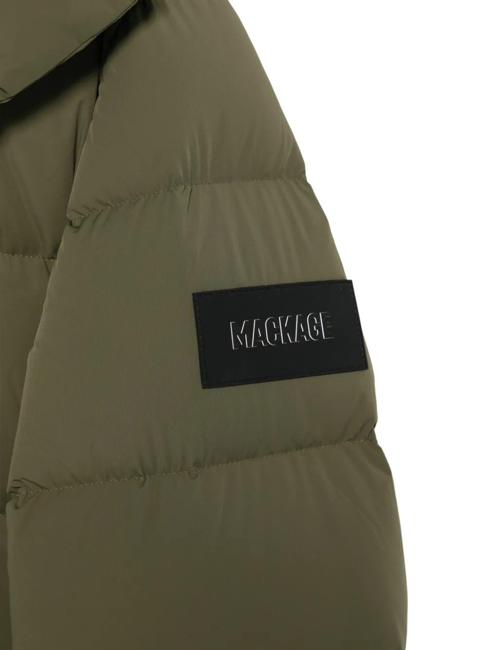Mackage quilted hooded jacket Groen