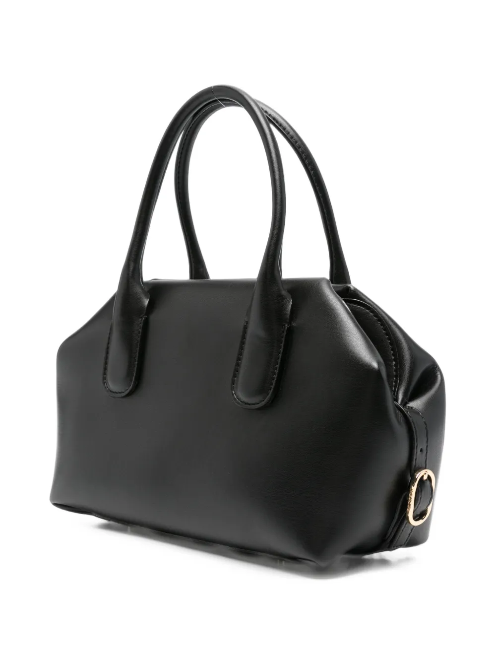 Themoirè small Talia buckle-detail tote bag Zwart