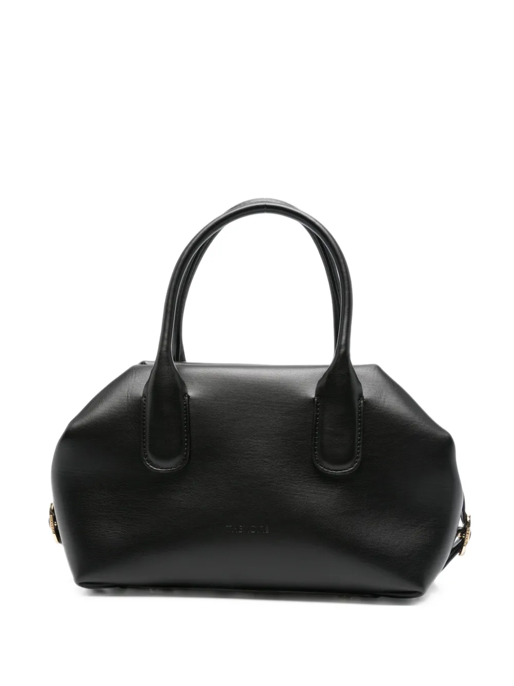 Themoirè small Talia buckle-detail tote bag Zwart