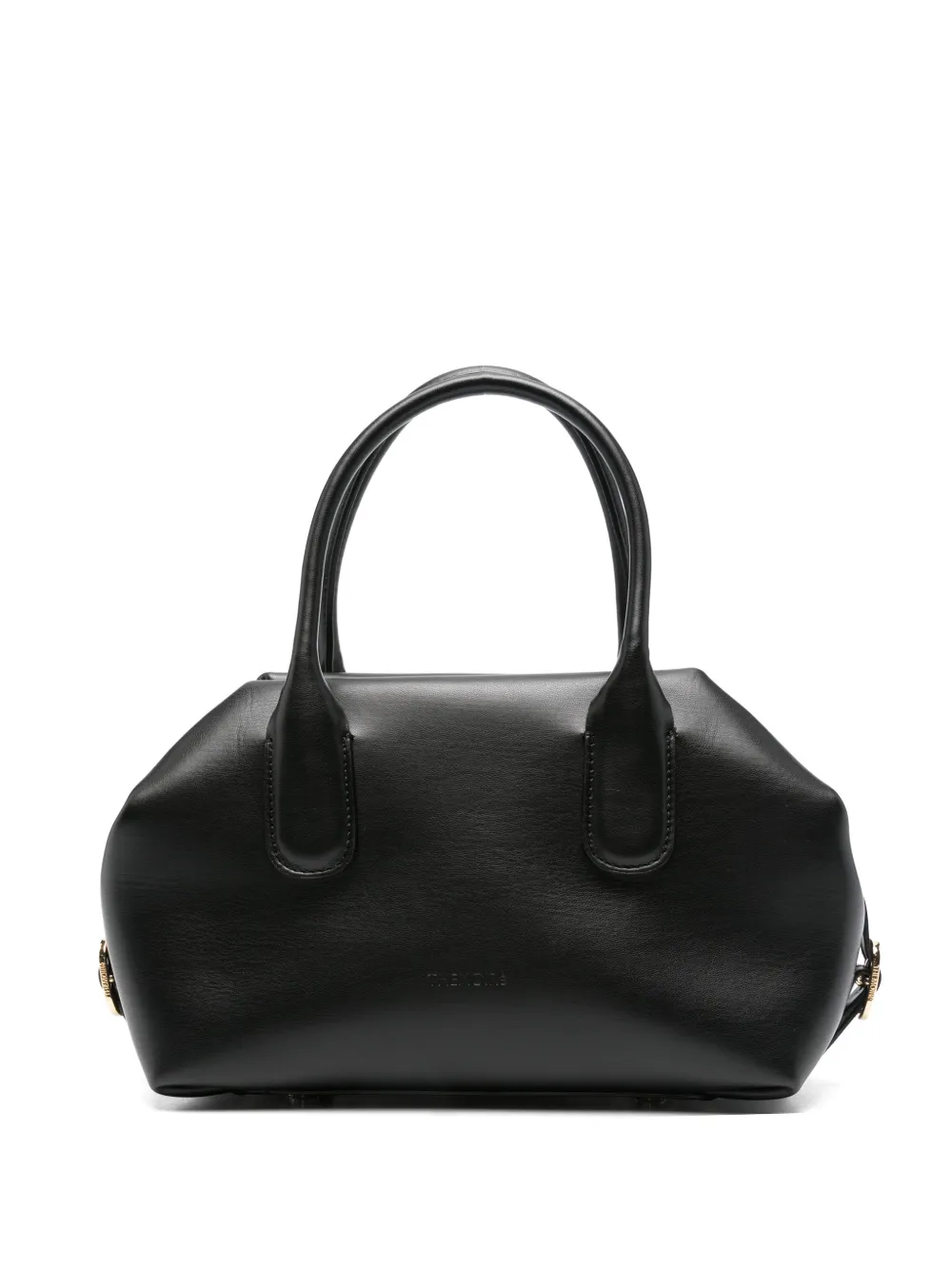 Themoirè small Talia buckle-detail tote bag Zwart