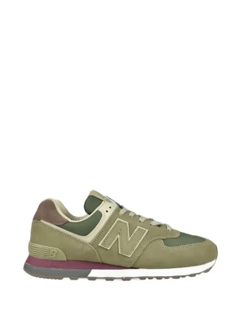 New Balance 574 panelled suede sneakers