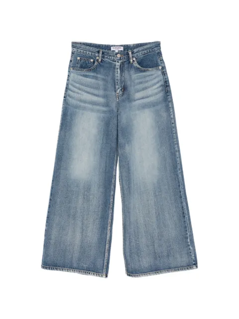 La Piscine faded wide-leg jeans