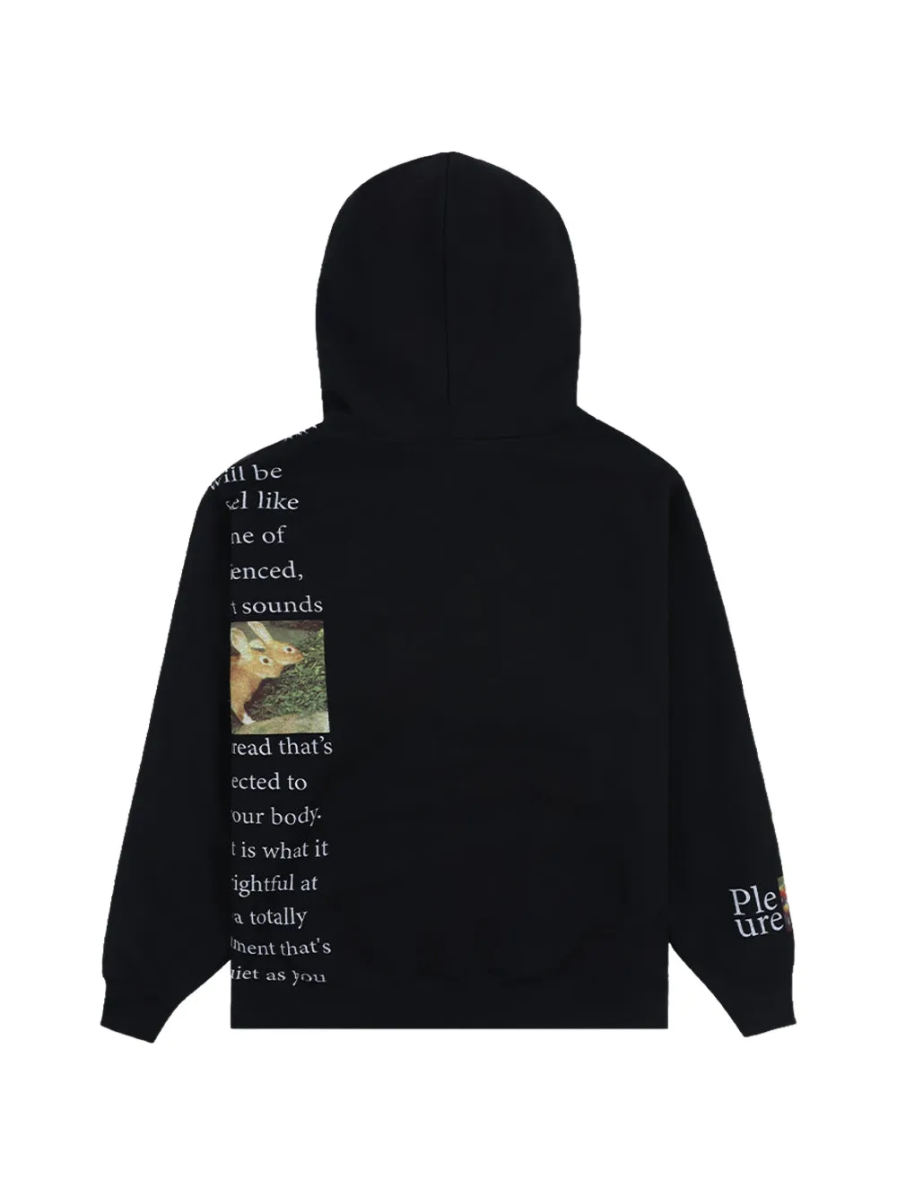 Pleasures Connection graphic-print hoodie Zwart