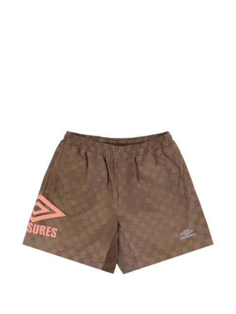 Pleasures x Umbro checkered shorts
