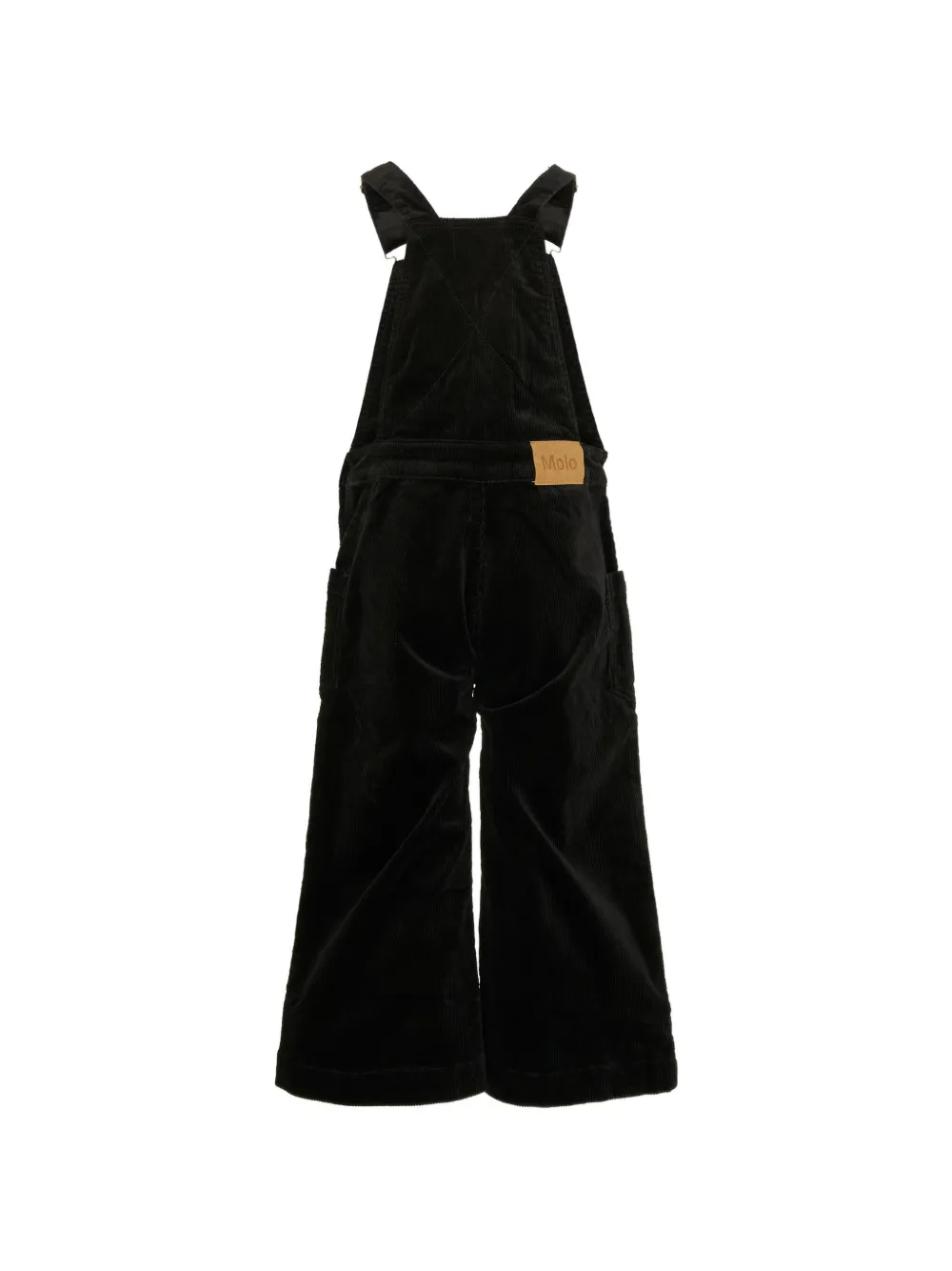 Molo Amber corduroy-texture dungarees Zwart
