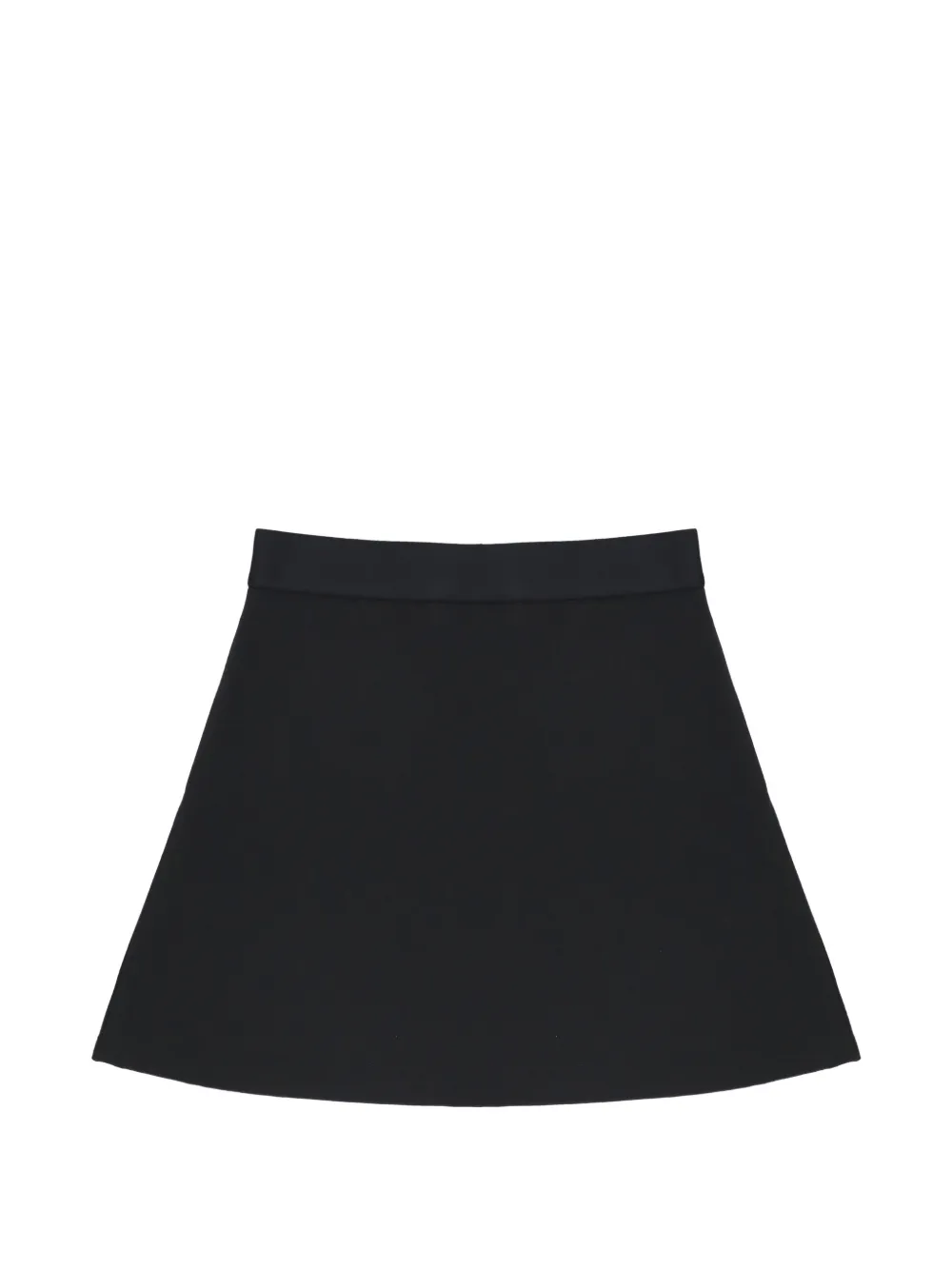 Calvin Klein Kids logo-waistband pleated skirt Zwart