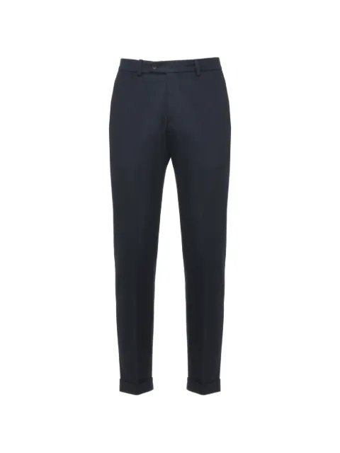 DEVORE pressed-crease turn-up trousers
