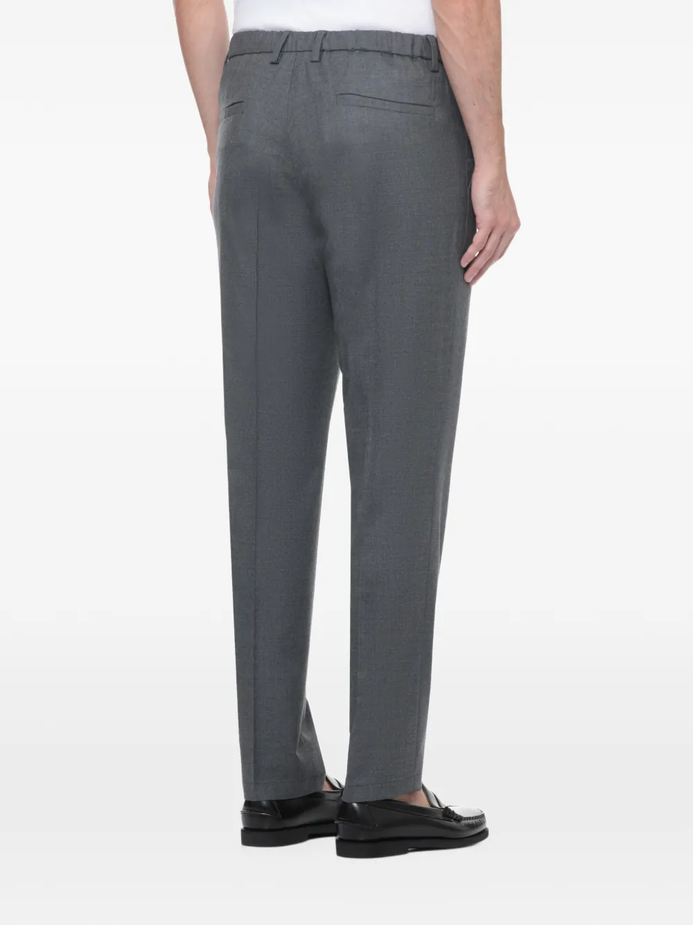 DEVORE pleated straight-leg trousers Grijs