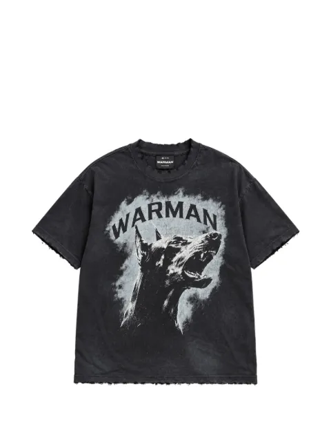 WARMAN graphic-print distressed t-shirt
