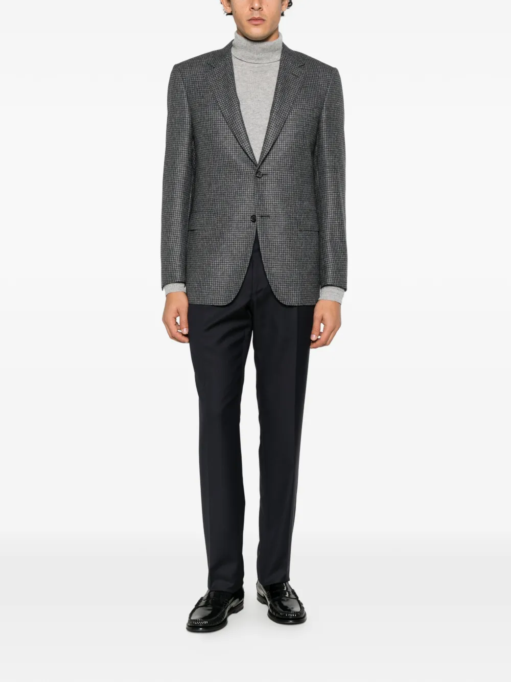 Canali pleated wool trousers Blauw
