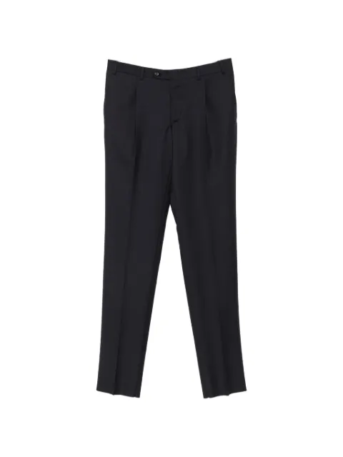 Canali pleated wool trousers