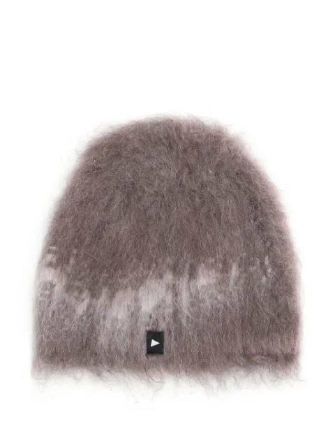 and Wander brushed-finish logo-patch beanie hat