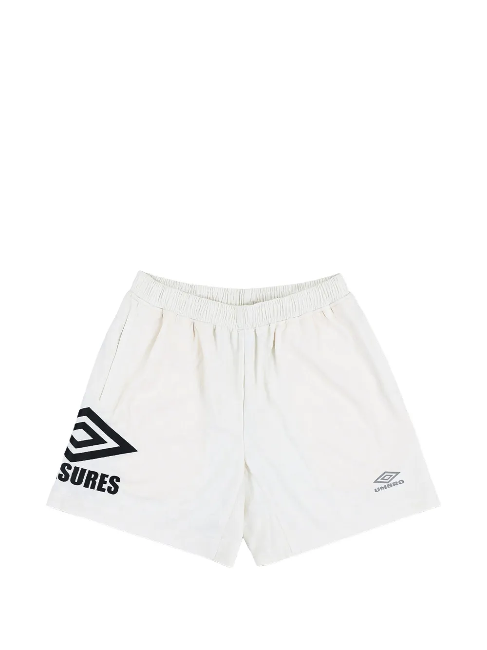 Pleasures x Umbro logo-print shorts - Blanc Pleasures x Umbro logo-print shorts - Blanc