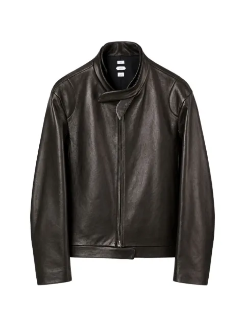 Post Archive Faction Rider zip-up leather jacket