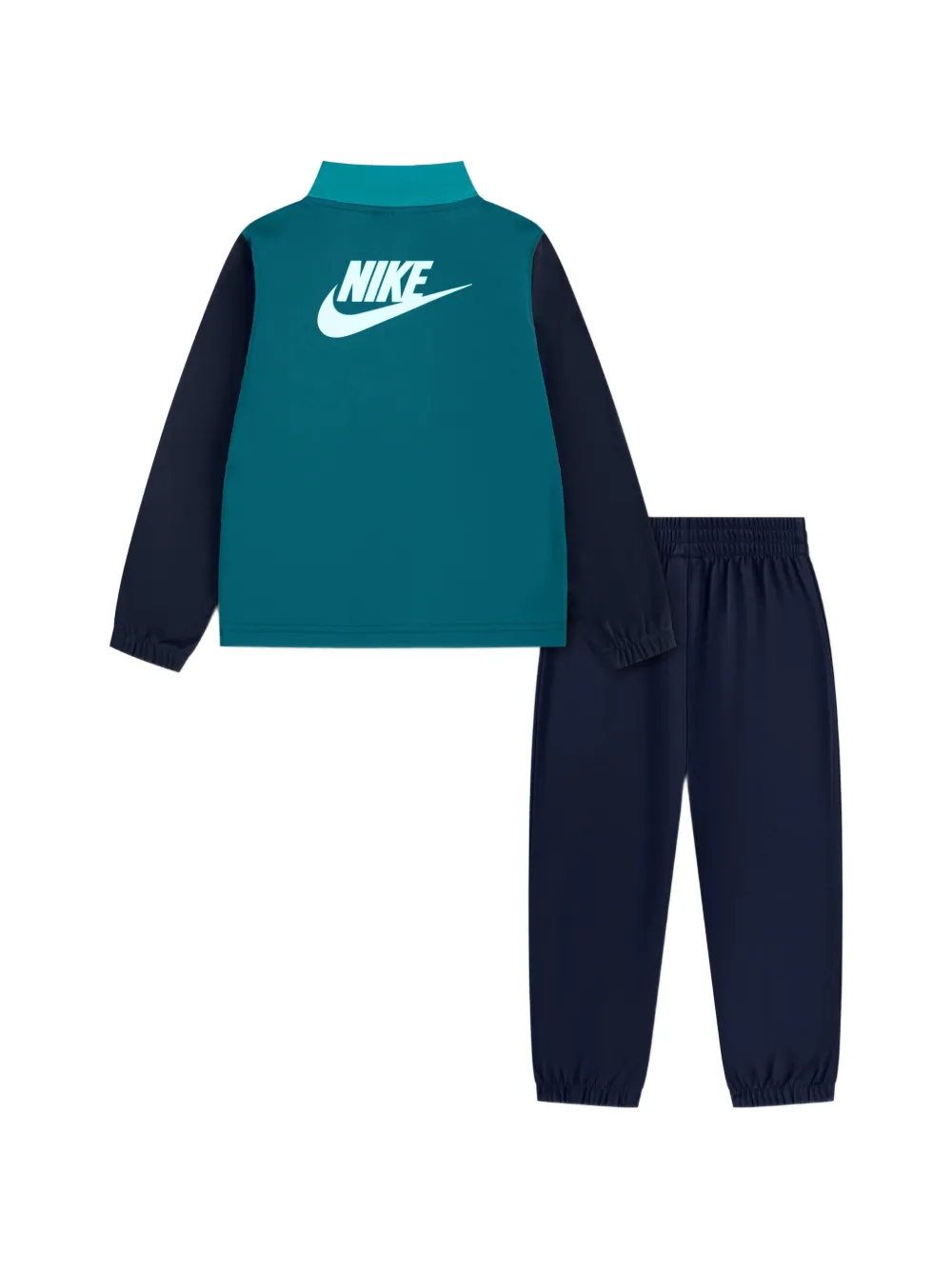 Nike Kids logo-print panelled tracksuit Blauw