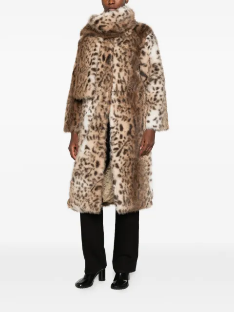 La Piscine leopard-print coat