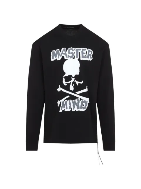 Mastermind Japan logo-print skull-motif long-sleeved T-shirt