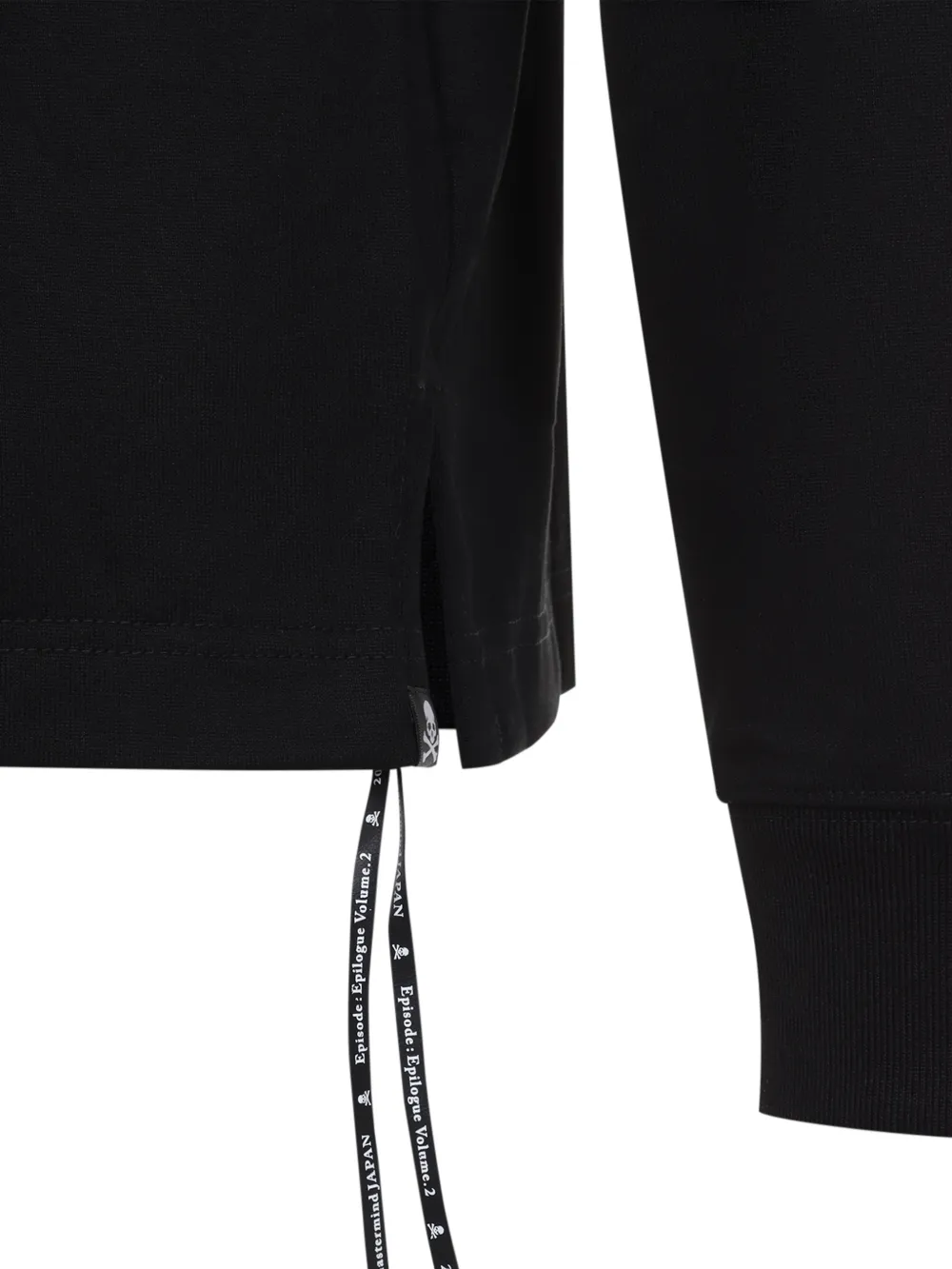 Mastermind Japan logo-print skull-motif long-sleeved T-shirt Zwart