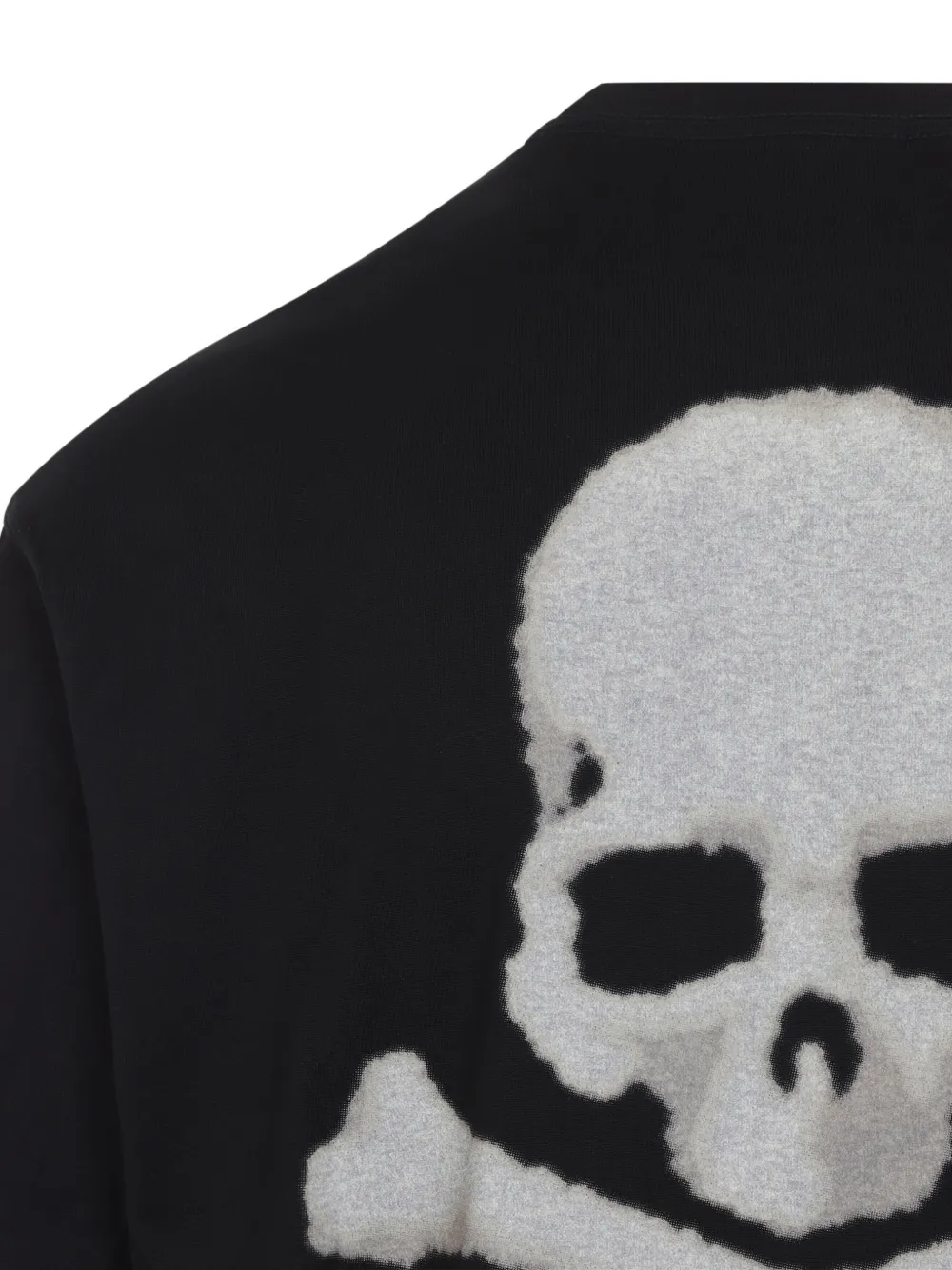 Mastermind Japan MJ logo-print skull-patch T-shirt Zwart