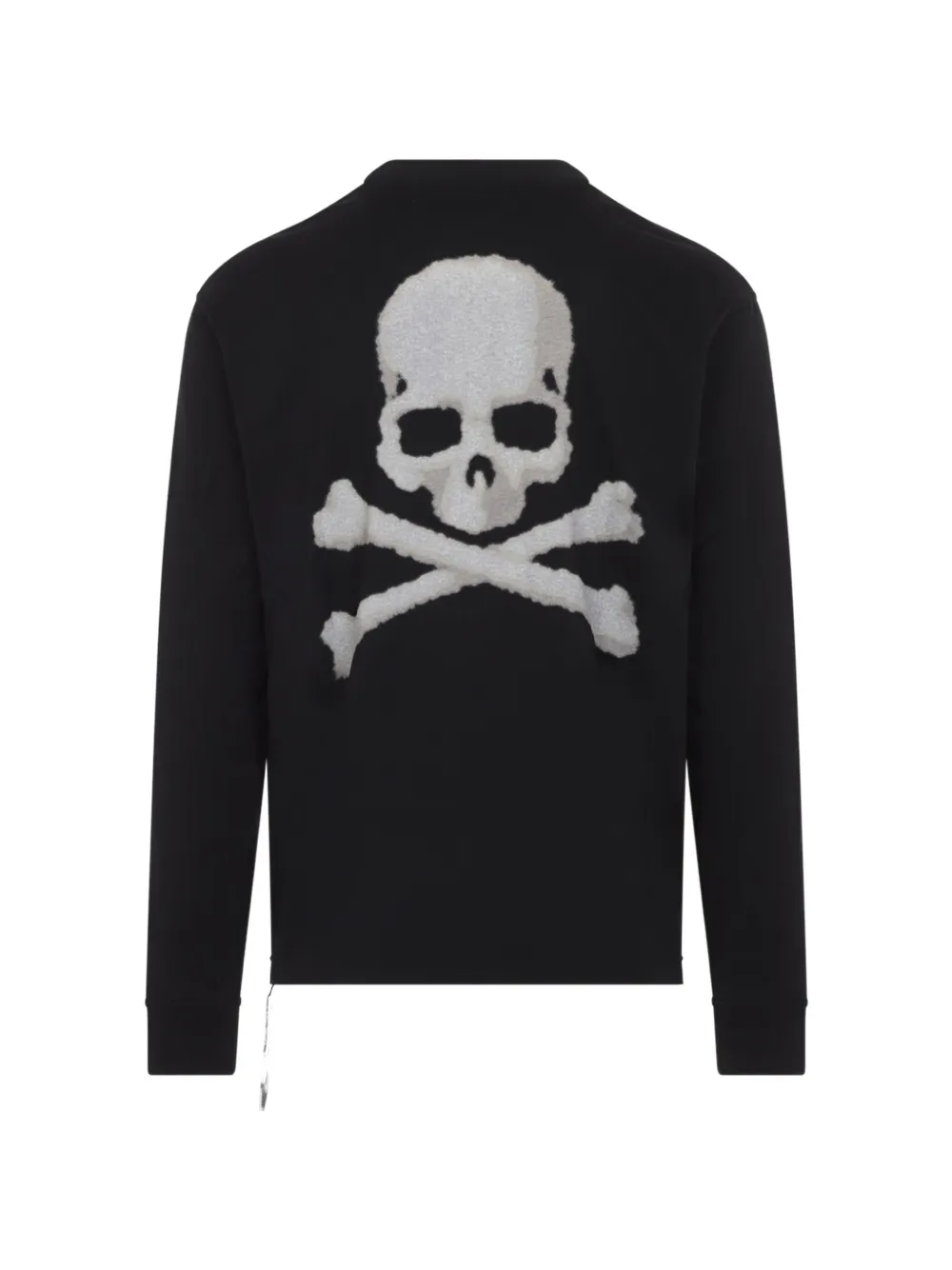 Mastermind Japan MJ logo-print skull-patch T-shirt Zwart