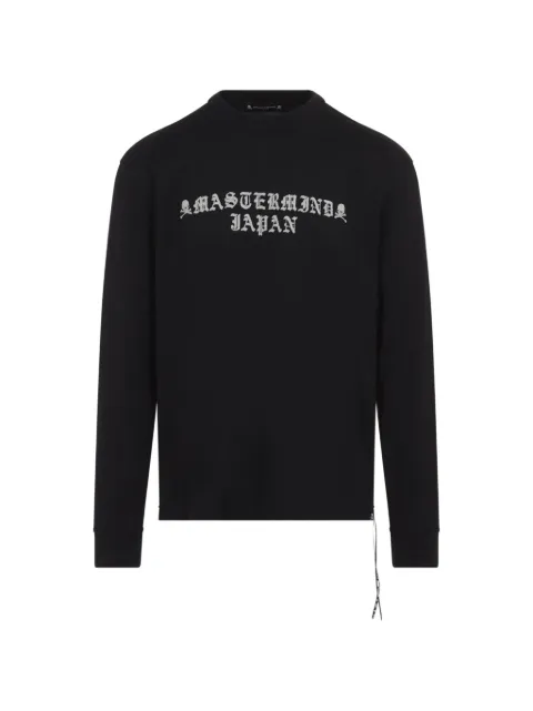Mastermind Japan MJ logo-print skull-patch T-shirt