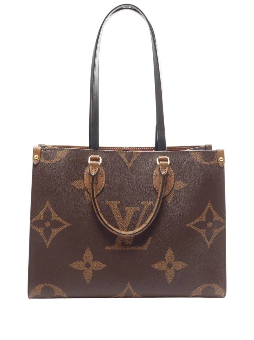 Louis Vuitton Pre-Owned 2020 Monogram Reverse Giant OnTheGo MM satchel - Marrone
