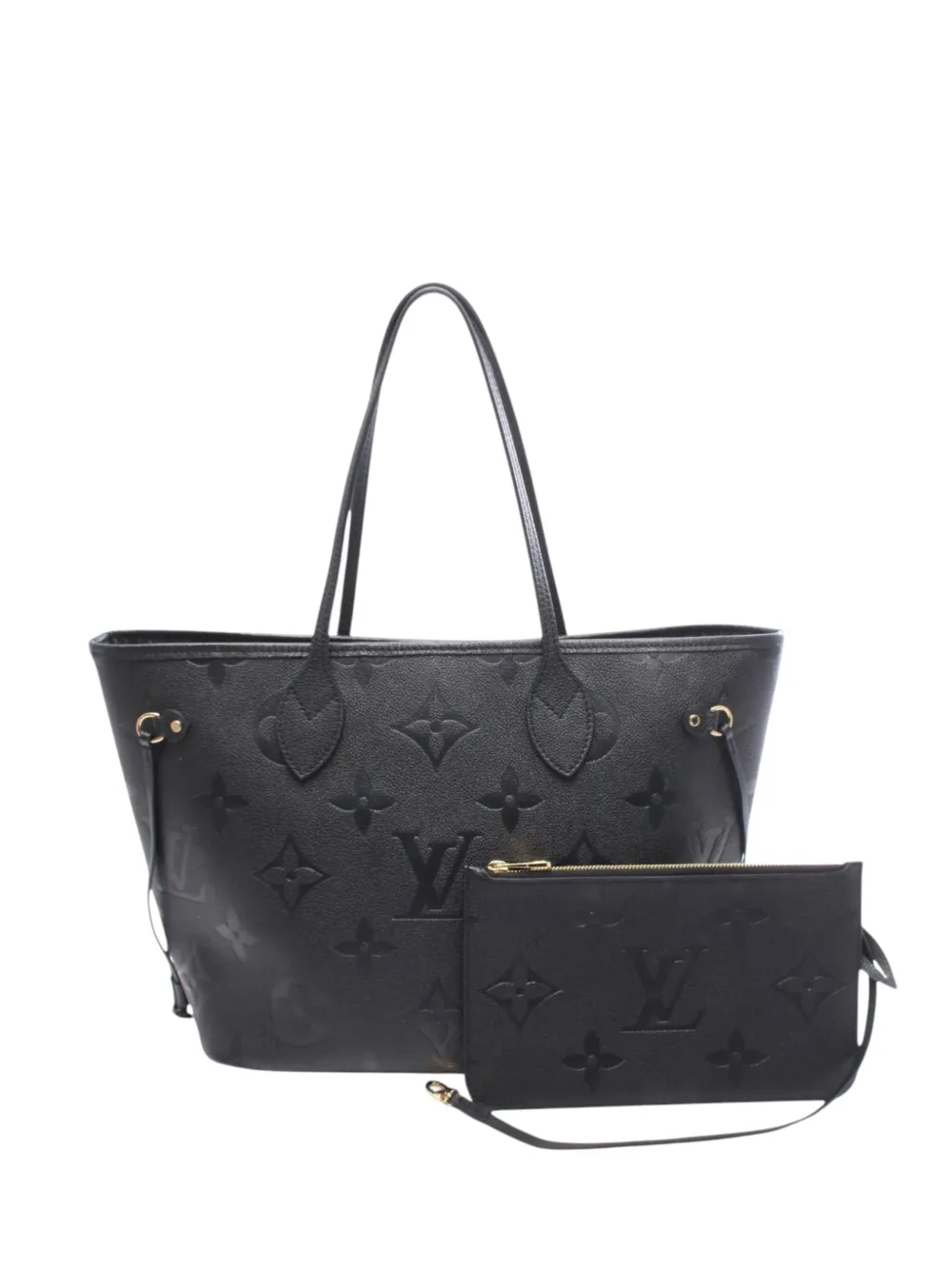 Louis Vuitton Pre-Owned 2021-2026 Monogram Giant Empreinte Neverfull MM tote bag - Nero