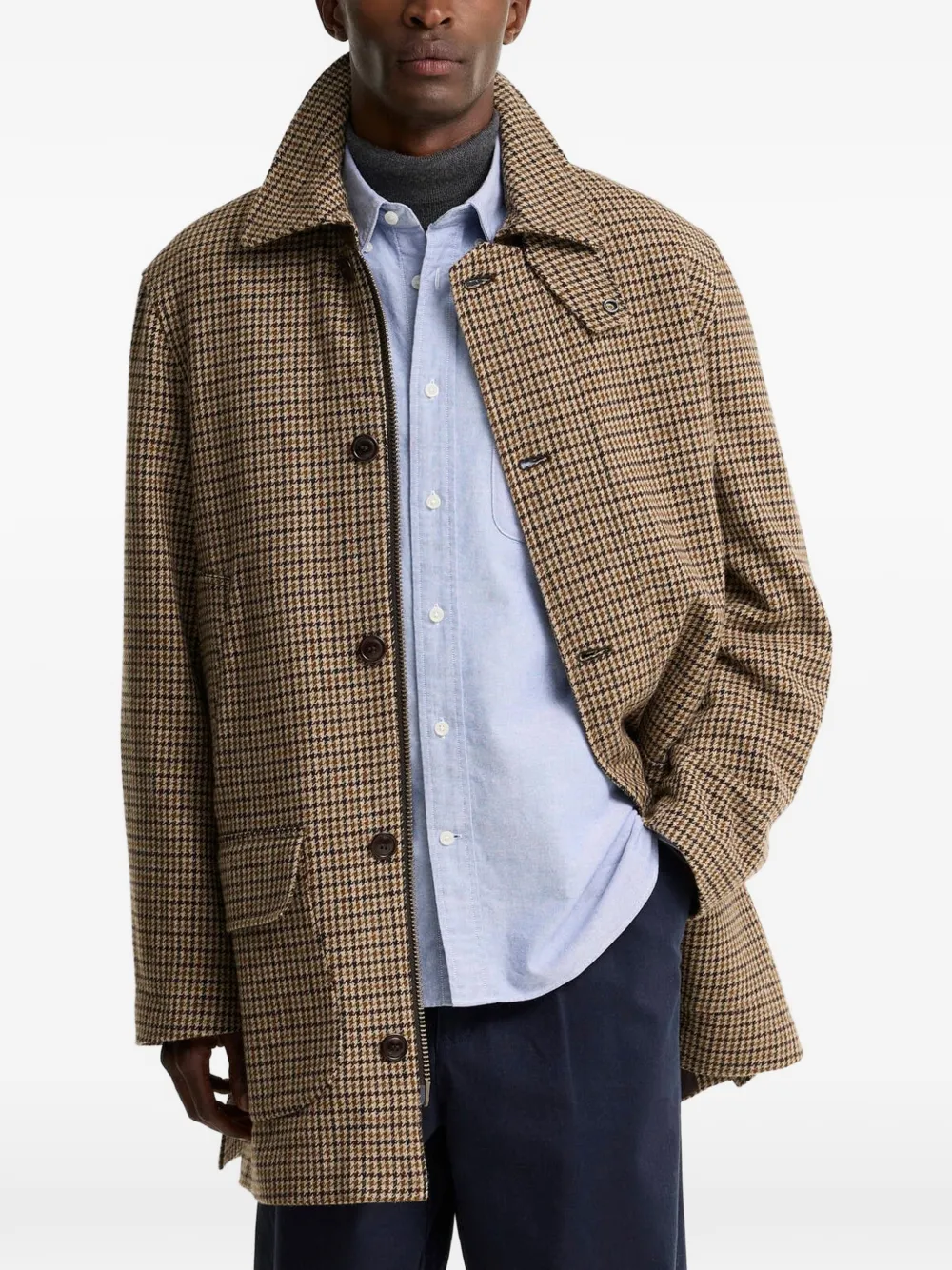 Barbour Modified Border wollen jack Bruin