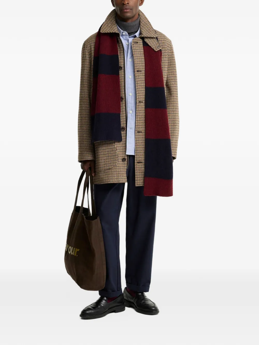 Barbour Modified Border wollen jack Bruin